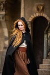 Cape with long buttons "Marie"