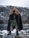 Viking Cape "Janne" with Faux Fur