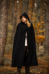 Capa medieval con capucha Thorian lana
