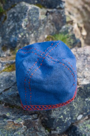 Wikinger Kappe mit Stickerei "Anders"