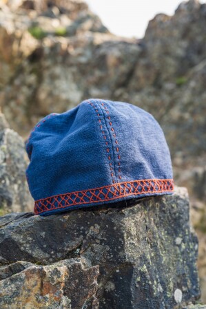 Wikinger Kappe mit Stickerei "Anders"