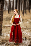 Sur-robe viking en lin Alena