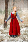 Sur-robe viking en lin Alena