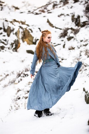 Vestido Vikingo 100% Lino "Anna"