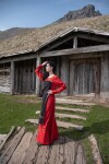 Strapless viking apron "Bua"