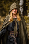 Capa medieval de lino Mimir