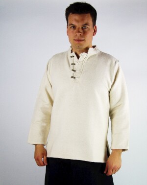 Camicia medievale in cotone denso "Anton" Naturale L