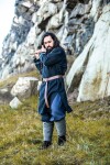 Wikinger Tunika "Snorri" mit Urnes-Stil Handstickerei