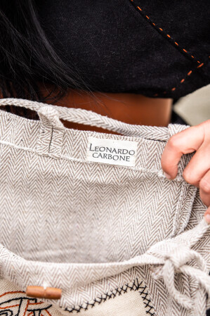 Sac à bandoulière avec broderie viking "Tora"