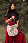 Sac à bandoulière avec broderie viking "Tora"
