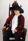 Wool felt hat with feather "Pieter"