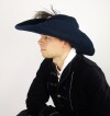 Wool felt hat with feather "Pieter"