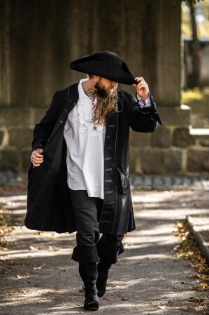 Cappello in feltro di lana tricorno "Hugo"