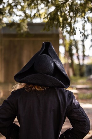 Cappello in feltro di lana tricorno "Hugo"