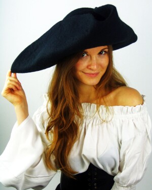 Cappello in feltro di lana tricorno "Hugo"