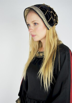 Noble gorro de terciopelo "Elaine"