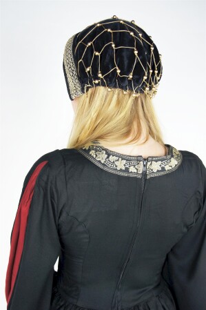 Noble gorro de terciopelo "Elaine"