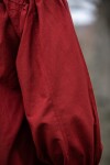 Typisches Mittelalter Stehkragen-Schnürhemd "Friedrich" Rot XL
