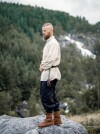 Typisches Mittelalter Stehkragen-Schnürhemd "Friedrich" Natur S