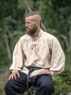 Typisches Mittelalter Stehkragen-Schnürhemd "Friedrich" Natur M