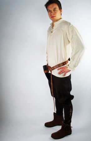 Medieval lace-up shirt “Julius” natural Natural XXL
