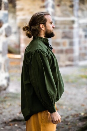 Camisa medieval "Ludwig" verde Verde S