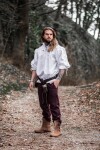 Mittelalter- Schnürhemd mit Ösen "Adrian" Weiß S