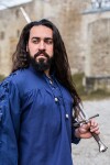 Mittelalter- Schnürhemd mit Ösen "Adrian" Blau XXL