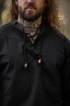 Camisa medieval "Ansbert" Negro M