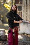 Camicia medievale "Ansbert" Nero L