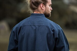Camisa medieval "Ansbert" Azul S
