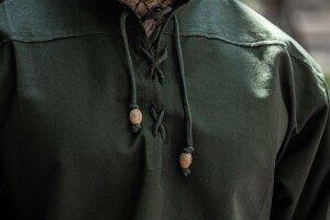 Camisa medieval "Ansbert" Verde S