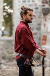 Camisa Medieval "Ansbert" Roja S