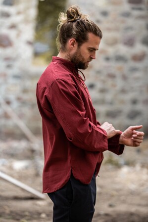 Camisa Medieval "Ansbert" Roja XXL