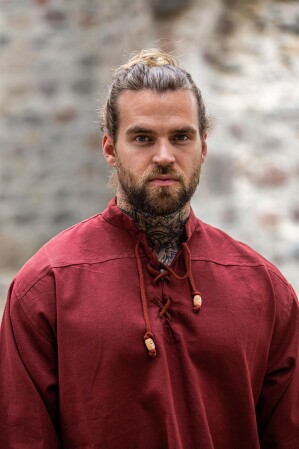 Camisa Medieval "Ansbert" Roja XXL