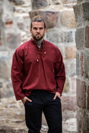 Mittelalterhemd "Ansbert" Rot XXXL