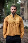 Camisa medieval "Ansbert" Miel S