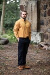 Camisa medieval "Ansbert" Miel Marrón M