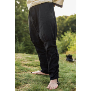 Viking pants with leg lacing "Magnus" Black XL