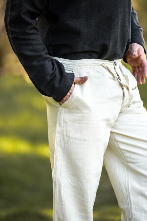 Pantalon médiéval "Dirk" Ècru L