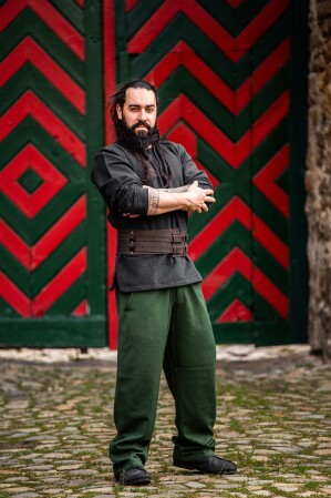 Pantaloni medievali "Dirk" Verde L
