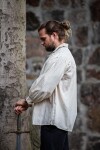 Chemise pirate à lacets "Artur" avec col Ècru XL