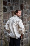Chemise pirate à lacets "Artur" avec col Ècru XL