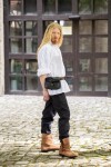 Camicia allacciata "Artur" con colletto Bianco M