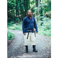 Pantalones vikingos con cordones en las piernas "Magnus" Natural M