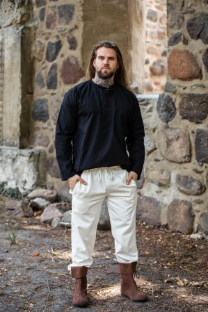 Soft farm shirt "Felix" Black L