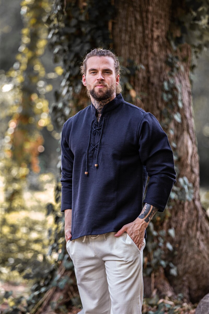 Chemise en coton tissé à la main "Ingolf&
