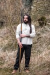 Handgewebtes Baumwoll-Hemd "Ingolf" Grau S