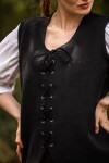 Cotton vest "Franziska" black S