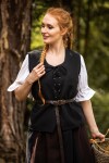 Gilet en coton "Franziska" Noir M